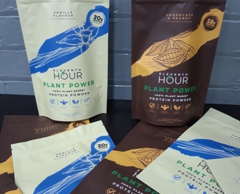 Protein powder packaging